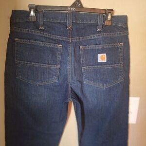 Nice!! Carhartt Dark Wash Denim Relaxed Jeans 32